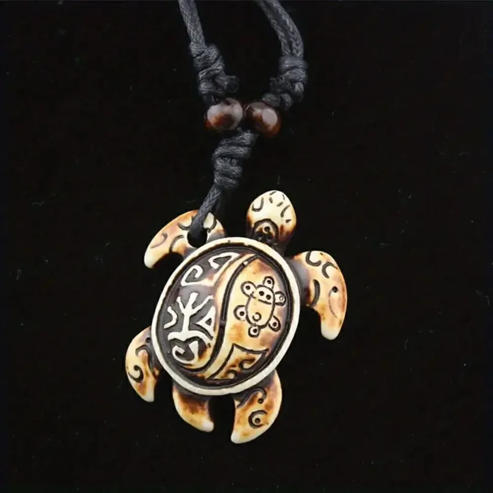 Imitation Bone Turtle Necklace
